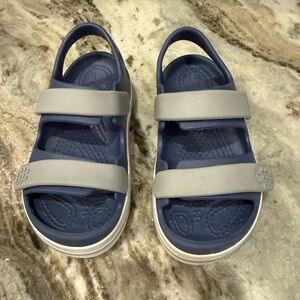 Crocband Cruiser Croc Sandals Pink Blue 11c